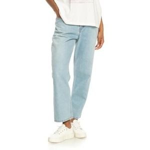 NWT! Roxy | Light Blue Electric Move Crop Straight - Leg Jeans - Woman's Size 27